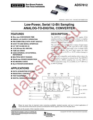 ADS7812UB datasheet  